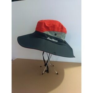 Sunshade Multicolor Breathable Toggle Strap Summer Bucket Hat OS (Fits Medium)